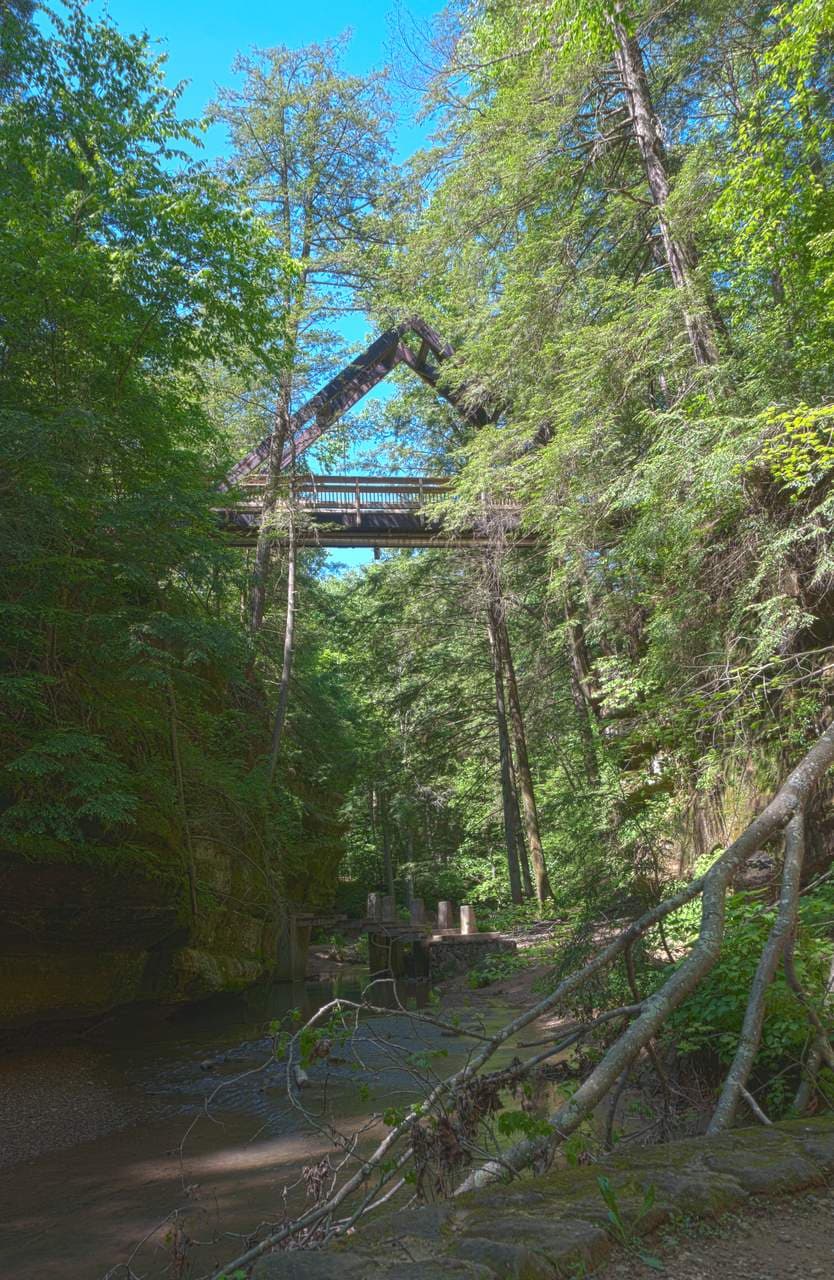 Middle Falls & the A-Frame Bridge
